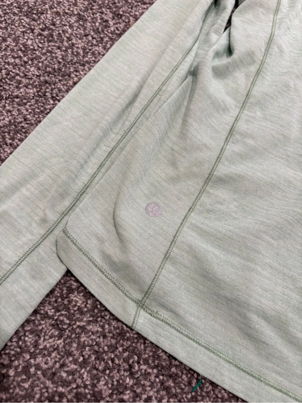 lululemon athletica Mint Green Long Sleeve Crew Top